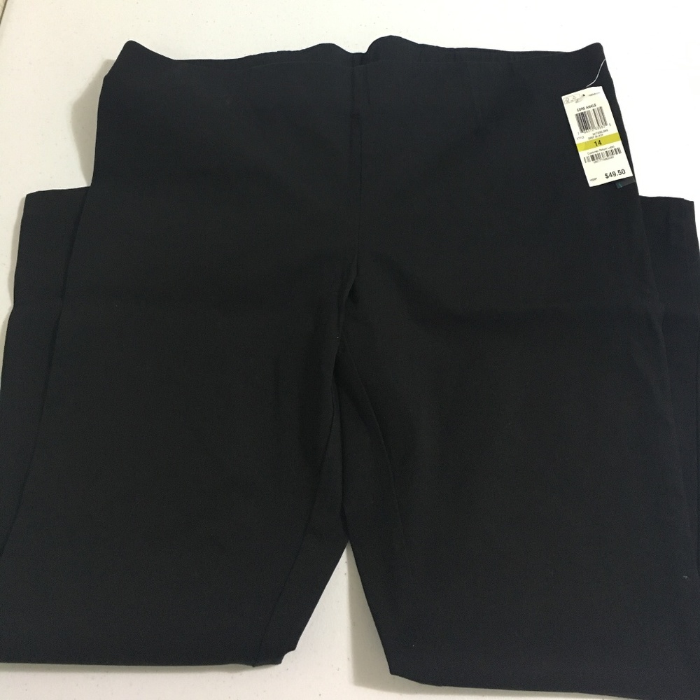 Petite Core Ankle Pants Skinny 14 Black
